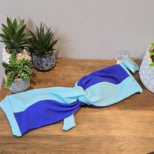 Decree - Tropical Getaway Blue Bandeau Style Bikini Top with Removeable Straps